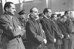Stepinac s drugim optuženicima kojima je na montiranom sudskom postupku sudio komunistički režim 1946.